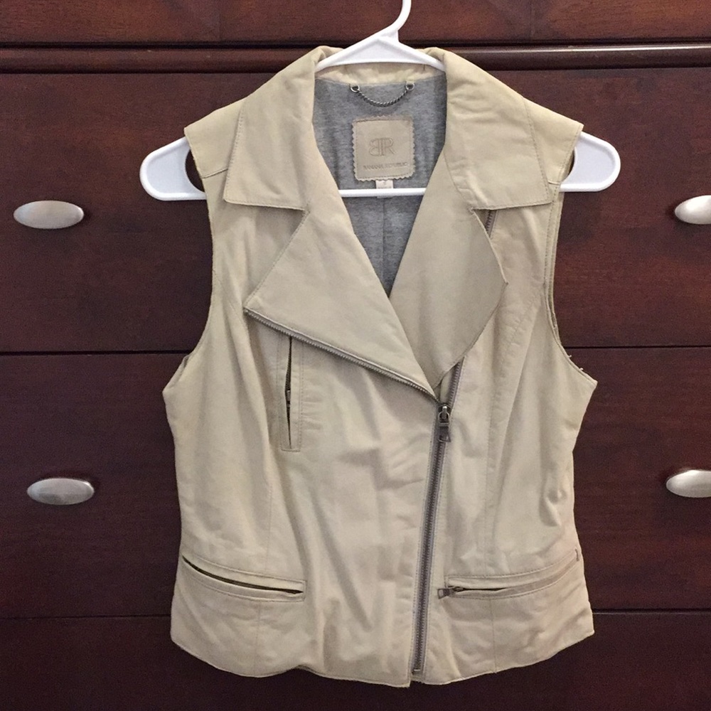 BANANA REPUBLIC LEATHER VEST